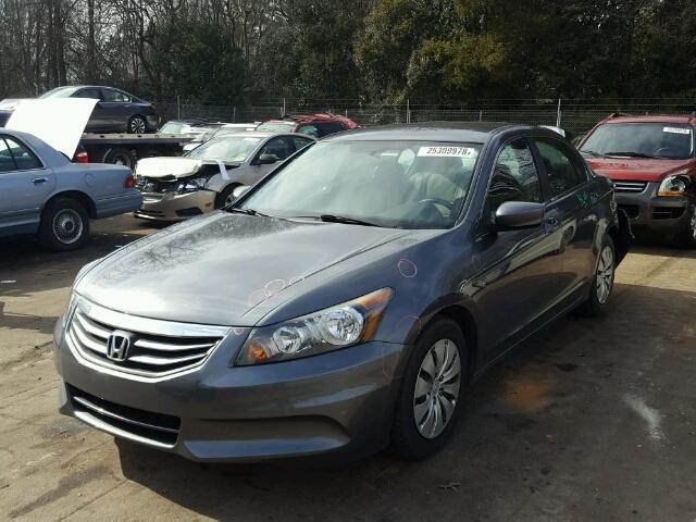 1HGCP2F39CA215981 - 2012 HONDA ACCORD LX GRAY photo 2