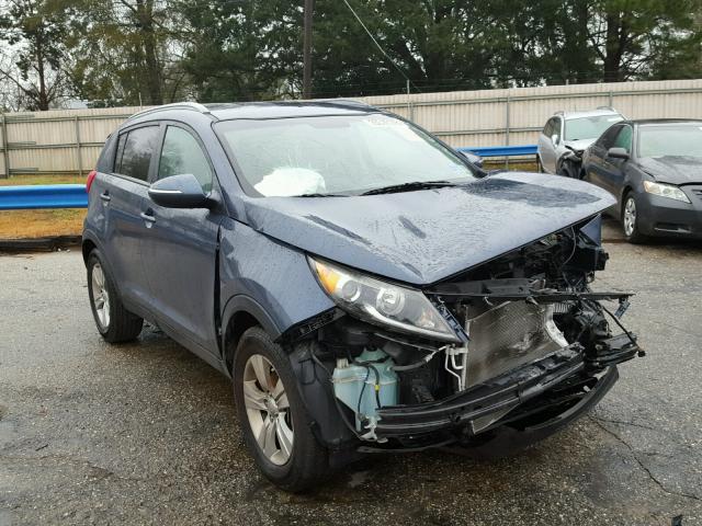 KNDPB3A20D7393909 - 2013 KIA SPORTAGE B BLUE photo 1