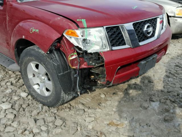 5N1AR18U56C620210 - 2006 NISSAN PATHFINDER RED photo 9