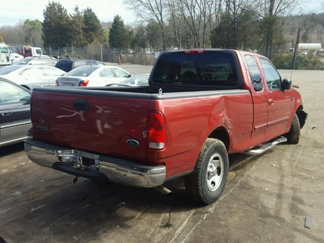 1FTZX1726YNB22568 - 2000 FORD F150 MAROON photo 4