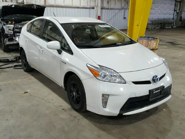 JTDKN3DU3C5521438 - 2012 TOYOTA PRIUS WHITE photo 1