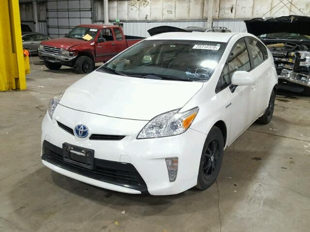 JTDKN3DU3C5521438 - 2012 TOYOTA PRIUS WHITE photo 2