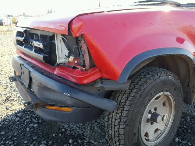 4F2CU44X5NUM08977 - 1992 MAZDA NAVAJO LX RED photo 9