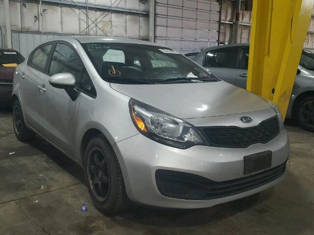 KNADM4A36D6211001 - 2013 KIA RIO LX SILVER photo 1