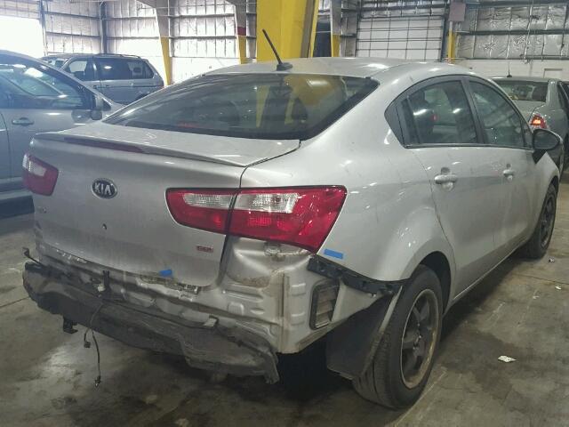 KNADM4A36D6211001 - 2013 KIA RIO LX Արծաթագույն լուսանկար 4