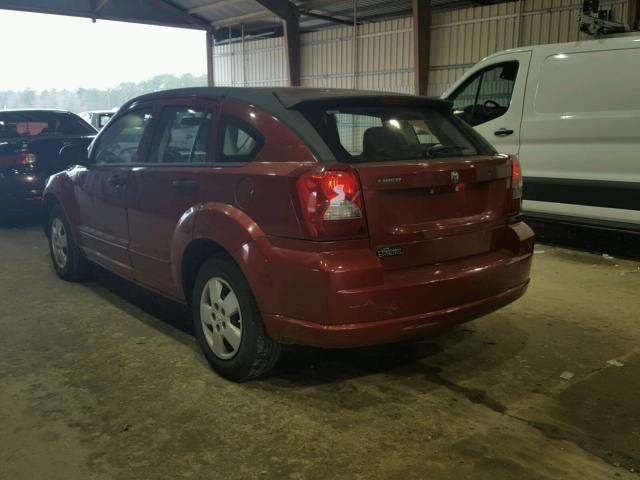 1B3HB28B47D182093 - 2007 DODGE CALIBER RED photo 3