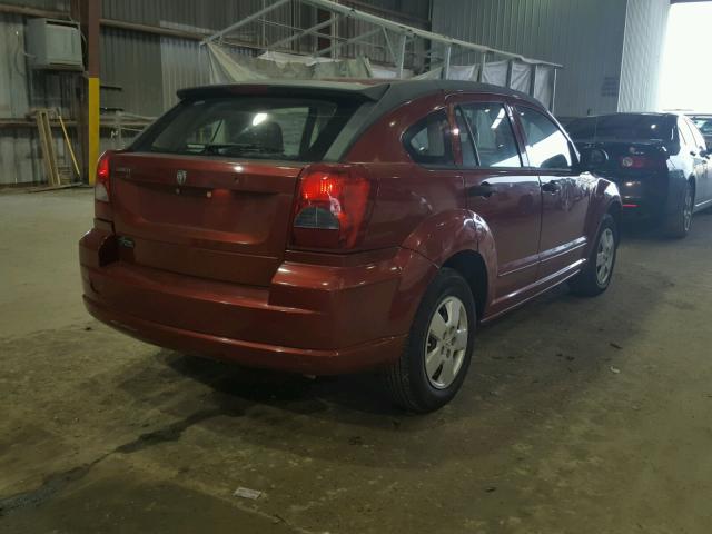 1B3HB28B47D182093 - 2007 DODGE CALIBER RED photo 4