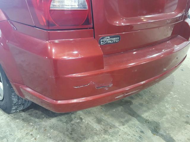 1B3HB28B47D182093 - 2007 DODGE CALIBER RED photo 9