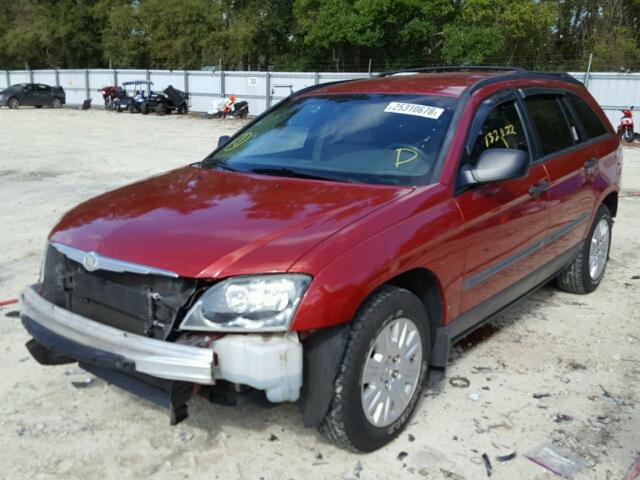 2A4GM48466R723670 - 2006 CHRYSLER PACIFICA RED photo 2