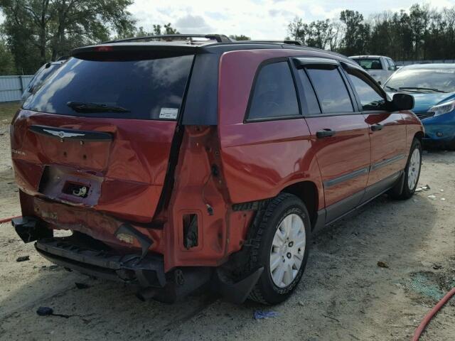 2A4GM48466R723670 - 2006 CHRYSLER PACIFICA RED photo 4