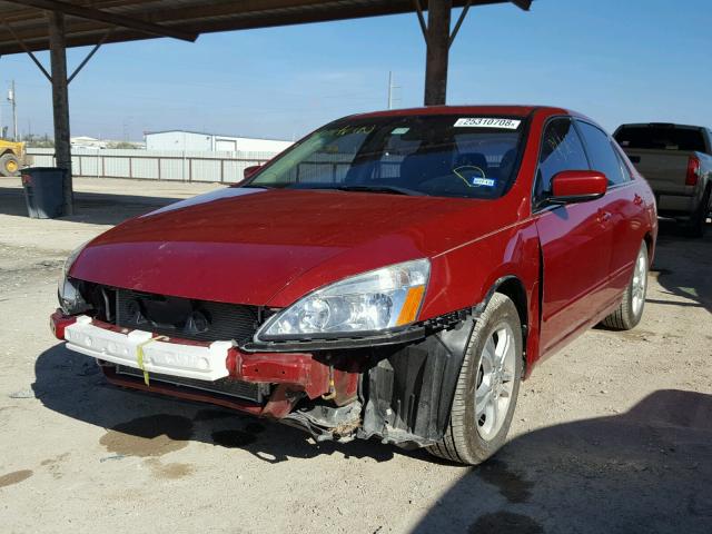 1HGCM56307A037538 - 2007 HONDA ACCORD SE BURGUNDY photo 2