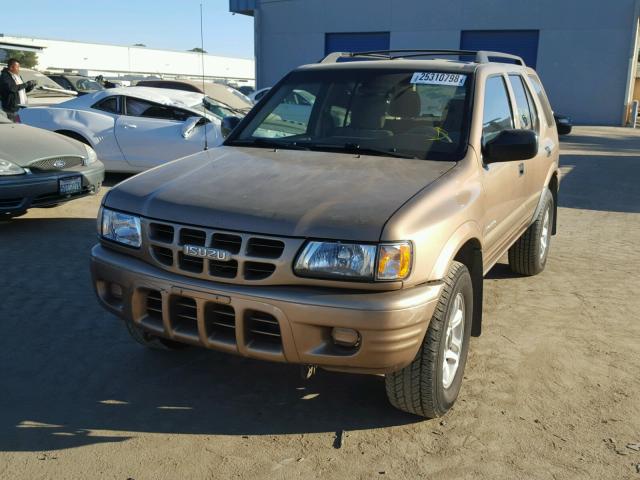 4S2CK58W424304767 - 2002 ISUZU RODEO S TAN photo 2