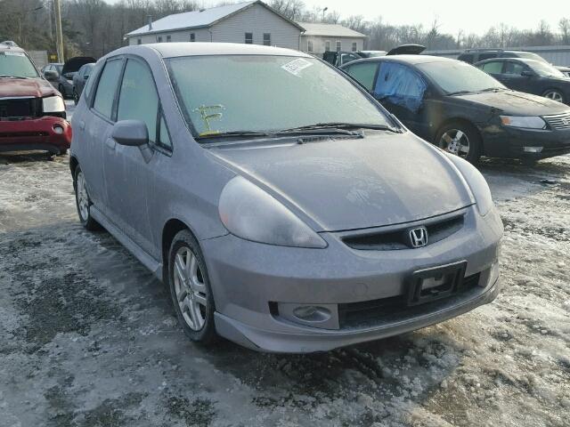 JHMGD37697S051167 - 2007 HONDA FIT S SILVER photo 1