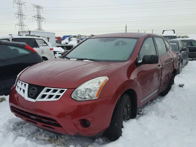 JN8AS5MV8DW137633 - 2013 NISSAN ROGUE S RED photo 2