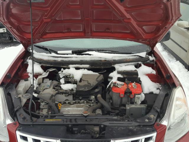 JN8AS5MV8DW137633 - 2013 NISSAN ROGUE S RED photo 7