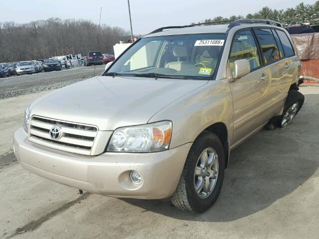 JTEGP21A860111932 - 2006 TOYOTA HIGHLANDER BEIGE photo 2