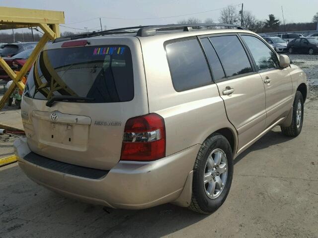 JTEGP21A860111932 - 2006 TOYOTA HIGHLANDER BEIGE photo 4