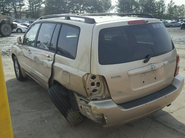 JTEGP21A860111932 - 2006 TOYOTA HIGHLANDER BEIGE photo 9