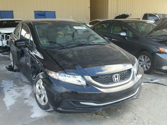 19XFB2F54FE057160 - 2015 HONDA CIVIC LX BLACK photo 1