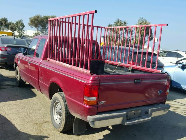 1FTCR14X7PPB27250 - 1993 FORD RANGER SUP RED photo 3