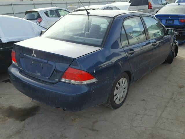 JA3AJ26E57U017023 - 2007 MITSUBISHI LANCER ES BLUE photo 4