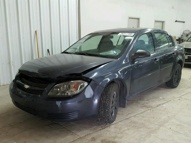 1G1AS58H097102403 - 2009 CHEVROLET COBALT LS BLUE photo 2