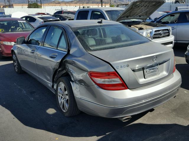 WDDGF54X08F058853 - 2008 MERCEDES-BENZ C 300 GRAY photo 3