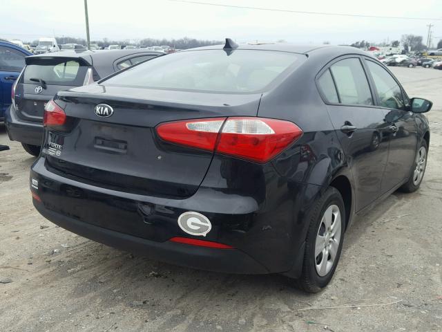 KNAFK4A69E5184876 - 2014 KIA FORTE LX BLACK photo 4