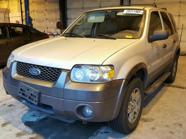 1FMYU93185KB95420 - 2005 FORD ESCAPE XLT SILVER photo 2