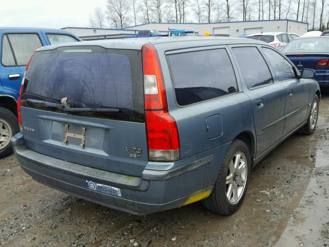 YV1SW59V542441677 - 2004 VOLVO V70 FWD TEAL photo 4