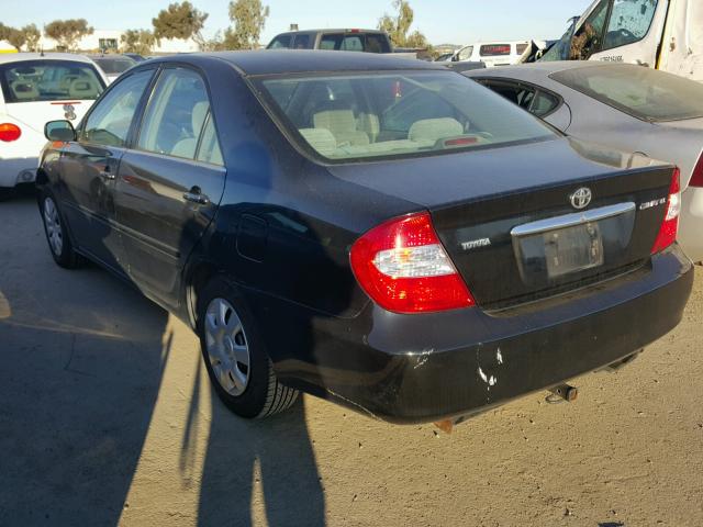 4T1BE32K74U291195 - 2004 TOYOTA CAMRY LE BLACK photo 3