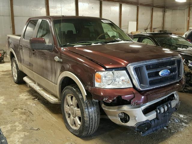 1FTPW14V68KD70944 - 2008 FORD F150 SUPER BURGUNDY photo 1