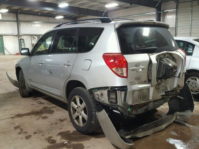 JTMBK31V885059584 - 2008 TOYOTA RAV4 LIMIT SILVER photo 3