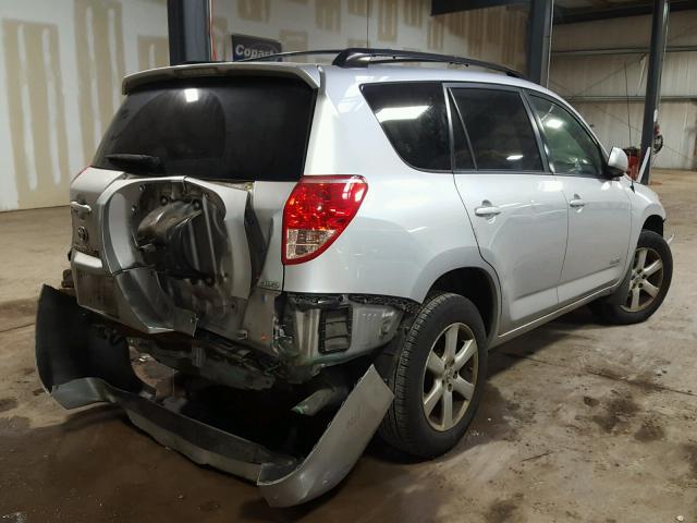 JTMBK31V885059584 - 2008 TOYOTA RAV4 LIMIT SILVER photo 4