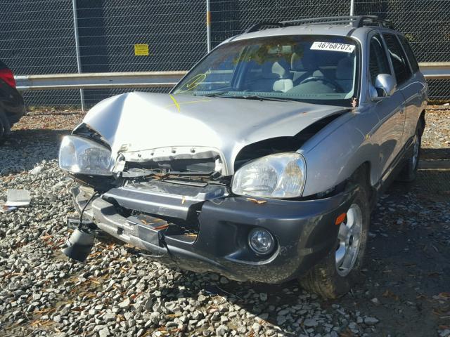 KM8SC13D35U947114 - 2005 HYUNDAI SANTA FE G SILVER photo 2