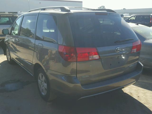 5TDZA22CX4S067151 - 2004 TOYOTA SIENNA XLE GRAY photo 3