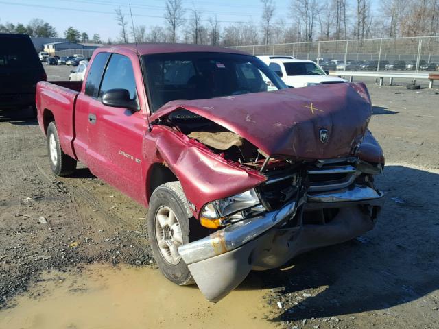 1B7GL22X0WS758459 - 1998 DODGE DAKOTA RED photo 1