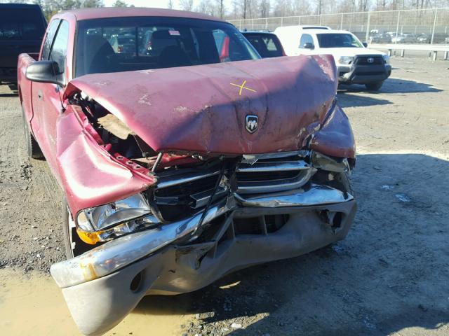 1B7GL22X0WS758459 - 1998 DODGE DAKOTA RED photo 9