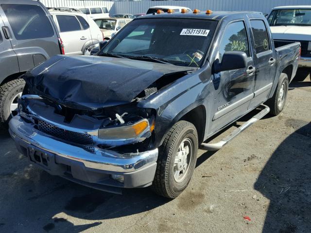 1GTCS136558225469 - 2005 GMC CANYON BLACK photo 2