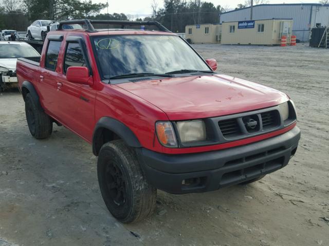 1N6ED27T8YC405598 - 2000 NISSAN FRONTIER C RED photo 1