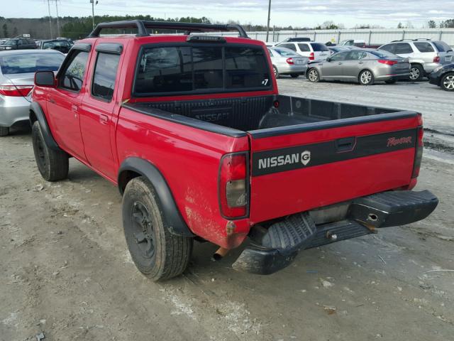1N6ED27T8YC405598 - 2000 NISSAN FRONTIER C RED photo 3