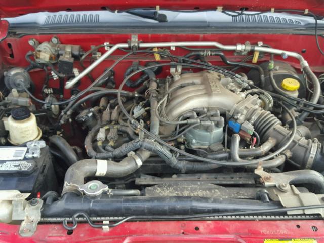 1N6ED27T8YC405598 - 2000 NISSAN FRONTIER C RED photo 7