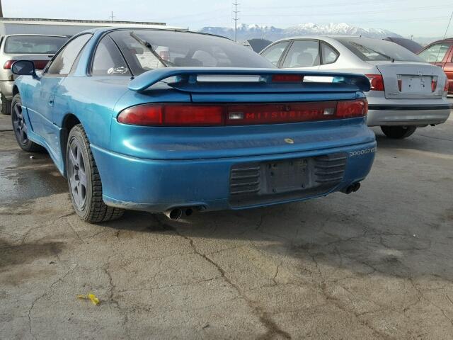 JA3XE74C9MY015535 - 1991 MITSUBISHI 3000 GT VR BLUE photo 3