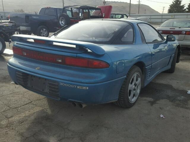 JA3XE74C9MY015535 - 1991 MITSUBISHI 3000 GT VR BLUE photo 4