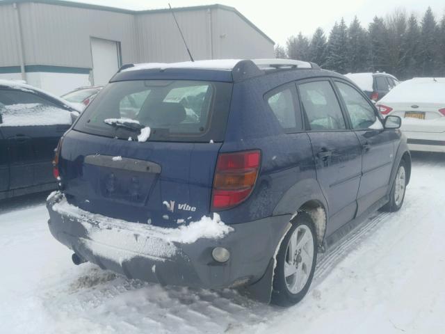 5Y2SL62854Z449066 - 2004 PONTIAC VIBE BLUE photo 4