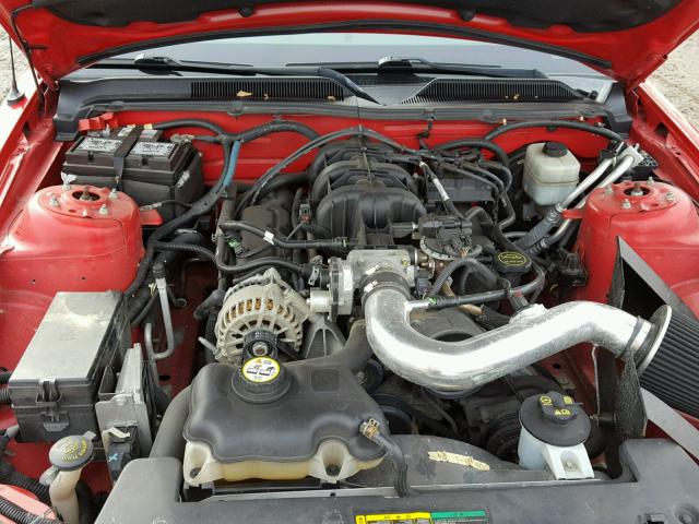 1ZVFT80N975312808 - 2007 FORD MUSTANG RED photo 7