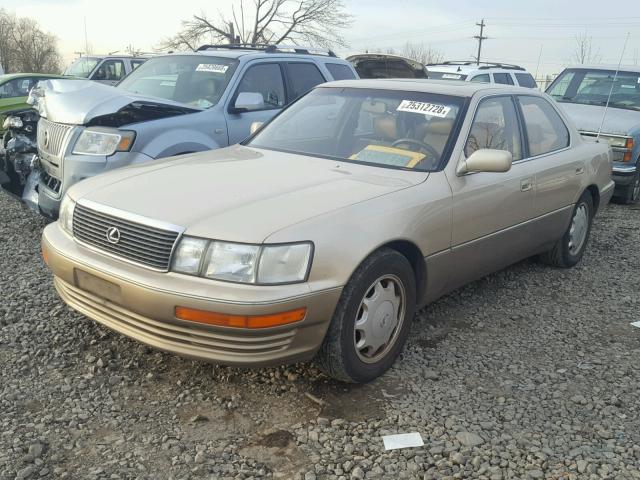 JT8UF11E9R0203979 - 1994 LEXUS LS 400 BEIGE photo 2