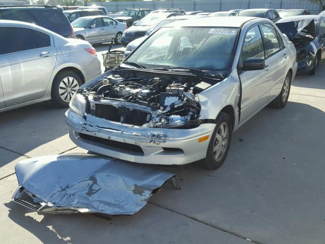 JA3AJ36E62U072224 - 2002 MITSUBISHI LANCER LS SILVER photo 2