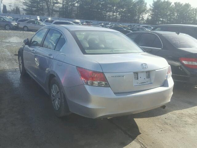 1HGCP26399A057991 - 2009 HONDA ACCORD LX SILVER photo 3