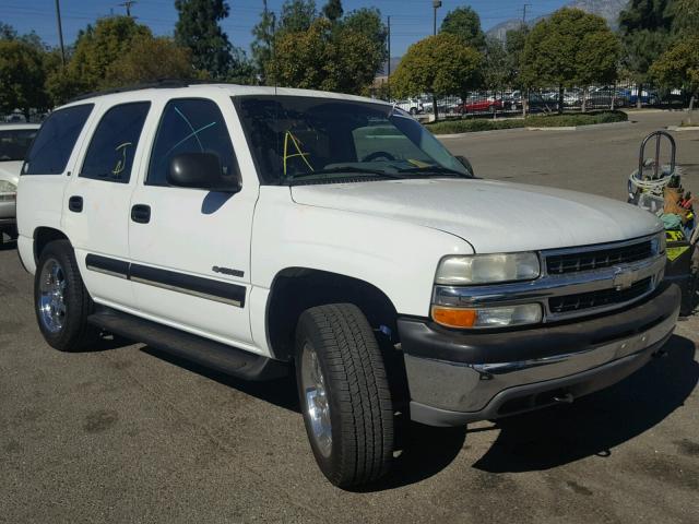 1GNEC13T61J277490 - 2001 CHEVROLET TAHOE C150 WHITE photo 1